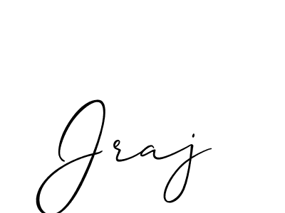 How to make Jraj signature? Allison_Script is a professional autograph style. Create handwritten signature for Jraj name. Jraj signature style 2 images and pictures png