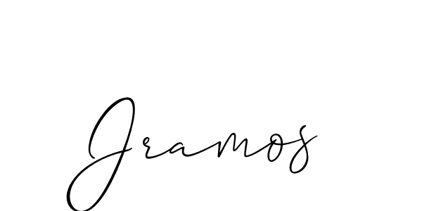 How to make Jramos signature? Allison_Script is a professional autograph style. Create handwritten signature for Jramos name. Jramos signature style 2 images and pictures png