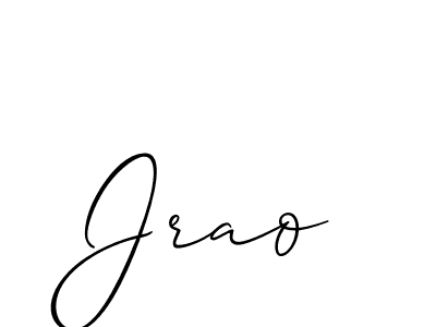 Design your own signature with our free online signature maker. With this signature software, you can create a handwritten (Allison_Script) signature for name Jrao. Jrao signature style 2 images and pictures png