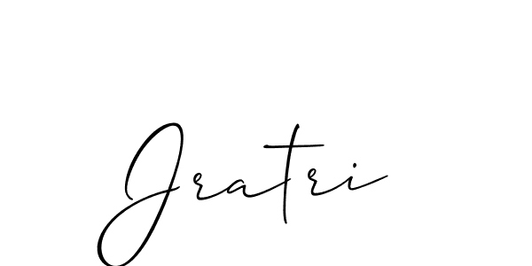 Also we have Jratri name is the best signature style. Create professional handwritten signature collection using Allison_Script autograph style. Jratri signature style 2 images and pictures png