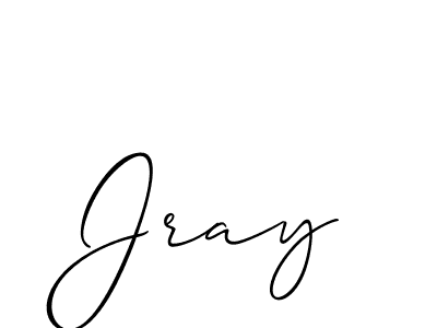 Create a beautiful signature design for name Jray. With this signature (Allison_Script) fonts, you can make a handwritten signature for free. Jray signature style 2 images and pictures png
