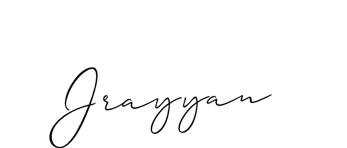 Make a short Jrayyan signature style. Manage your documents anywhere anytime using Allison_Script. Create and add eSignatures, submit forms, share and send files easily. Jrayyan signature style 2 images and pictures png