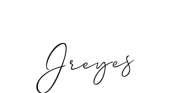 How to make Jreyes name signature. Use Allison_Script style for creating short signs online. This is the latest handwritten sign. Jreyes signature style 2 images and pictures png