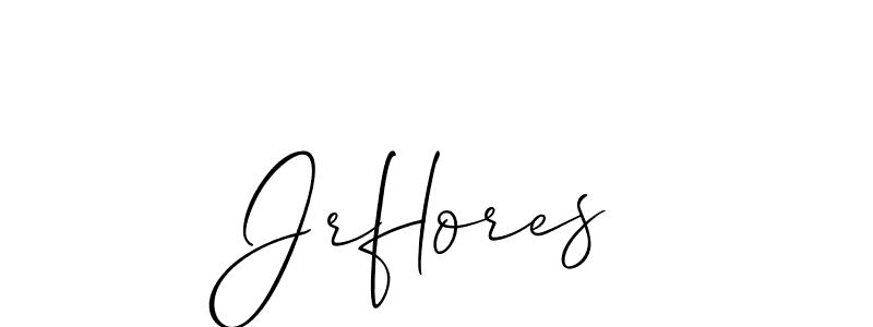 Jrflores stylish signature style. Best Handwritten Sign (Allison_Script) for my name. Handwritten Signature Collection Ideas for my name Jrflores. Jrflores signature style 2 images and pictures png