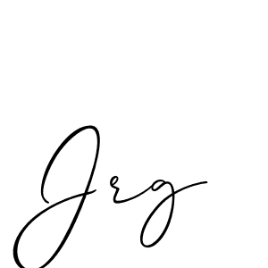 Design your own signature with our free online signature maker. With this signature software, you can create a handwritten (Allison_Script) signature for name Jrg. Jrg signature style 2 images and pictures png