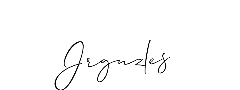 Best and Professional Signature Style for Jrgnzles. Allison_Script Best Signature Style Collection. Jrgnzles signature style 2 images and pictures png