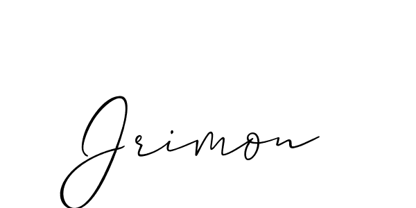 You should practise on your own different ways (Allison_Script) to write your name (Jrimon) in signature. don't let someone else do it for you. Jrimon signature style 2 images and pictures png