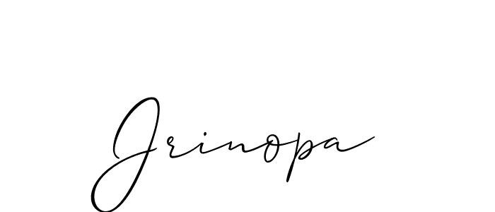 Make a beautiful signature design for name Jrinopa. With this signature (Allison_Script) style, you can create a handwritten signature for free. Jrinopa signature style 2 images and pictures png