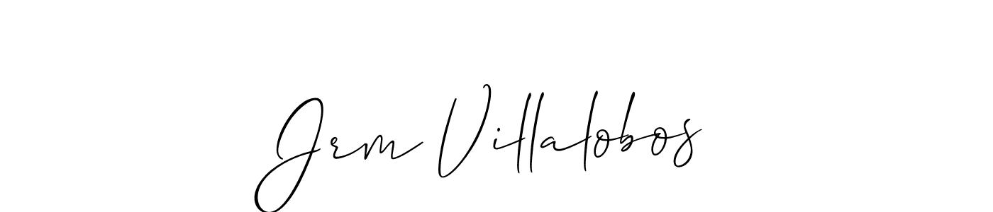 Allison_Script is a professional signature style that is perfect for those who want to add a touch of class to their signature. It is also a great choice for those who want to make their signature more unique. Get Jrm Villalobos name to fancy signature for free. Jrm Villalobos signature style 2 images and pictures png