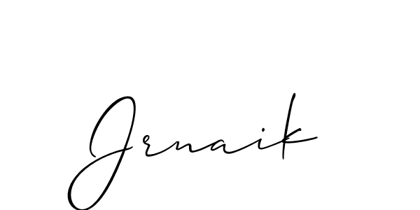 Design your own signature with our free online signature maker. With this signature software, you can create a handwritten (Allison_Script) signature for name Jrnaik. Jrnaik signature style 2 images and pictures png