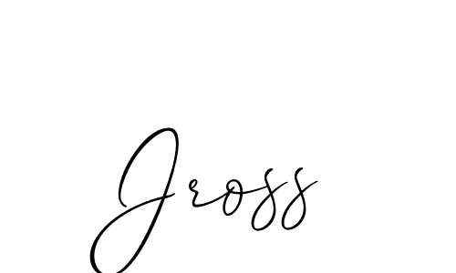 How to make Jross name signature. Use Allison_Script style for creating short signs online. This is the latest handwritten sign. Jross signature style 2 images and pictures png