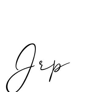 Create a beautiful signature design for name Jrp. With this signature (Allison_Script) fonts, you can make a handwritten signature for free. Jrp signature style 2 images and pictures png