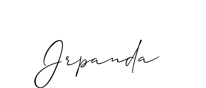 How to make Jrpanda signature? Allison_Script is a professional autograph style. Create handwritten signature for Jrpanda name. Jrpanda signature style 2 images and pictures png