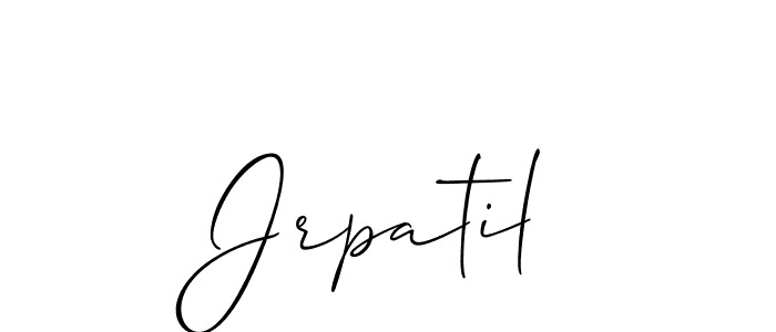 How to make Jrpatil name signature. Use Allison_Script style for creating short signs online. This is the latest handwritten sign. Jrpatil signature style 2 images and pictures png