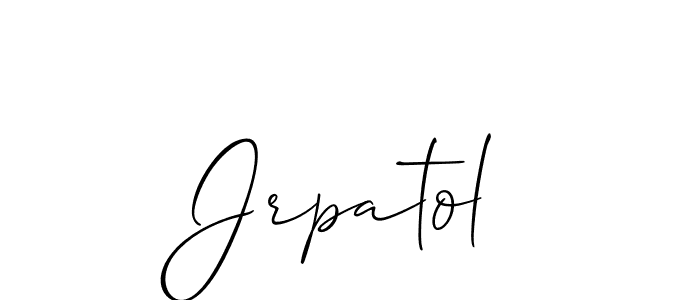Also You can easily find your signature by using the search form. We will create Jrpatol name handwritten signature images for you free of cost using Allison_Script sign style. Jrpatol signature style 2 images and pictures png