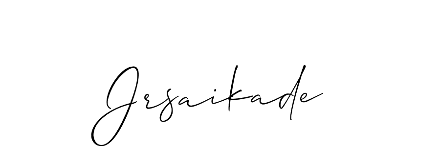 Check out images of Autograph of Jrsaikade name. Actor Jrsaikade Signature Style. Allison_Script is a professional sign style online. Jrsaikade signature style 2 images and pictures png