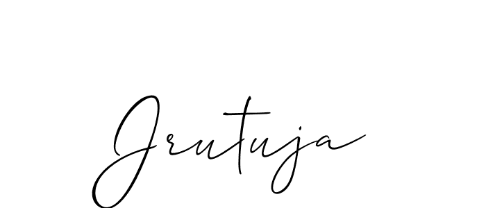 Also we have Jrutuja name is the best signature style. Create professional handwritten signature collection using Allison_Script autograph style. Jrutuja signature style 2 images and pictures png