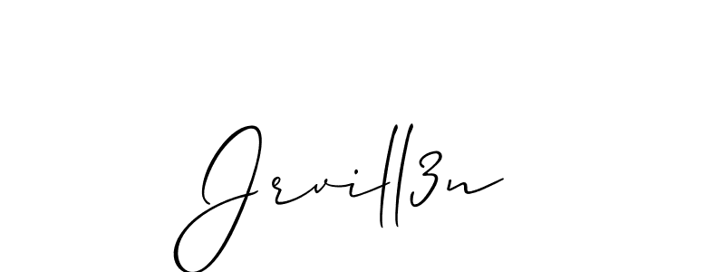 You should practise on your own different ways (Allison_Script) to write your name (Jrvill3n) in signature. don't let someone else do it for you. Jrvill3n signature style 2 images and pictures png
