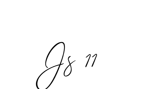 Allison_Script is a professional signature style that is perfect for those who want to add a touch of class to their signature. It is also a great choice for those who want to make their signature more unique. Get Js 11 name to fancy signature for free. Js 11 signature style 2 images and pictures png