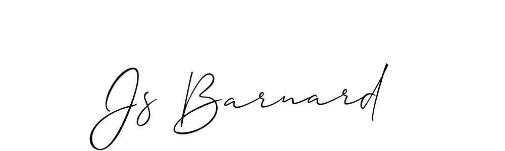 You should practise on your own different ways (Allison_Script) to write your name (Js Barnard) in signature. don't let someone else do it for you. Js Barnard signature style 2 images and pictures png