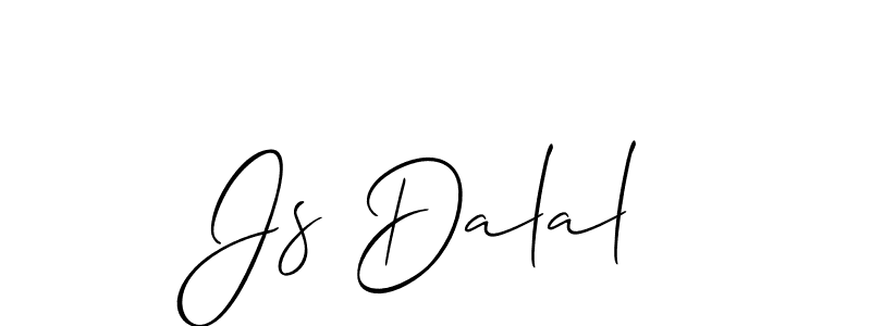 Create a beautiful signature design for name Js Dalal. With this signature (Allison_Script) fonts, you can make a handwritten signature for free. Js Dalal signature style 2 images and pictures png