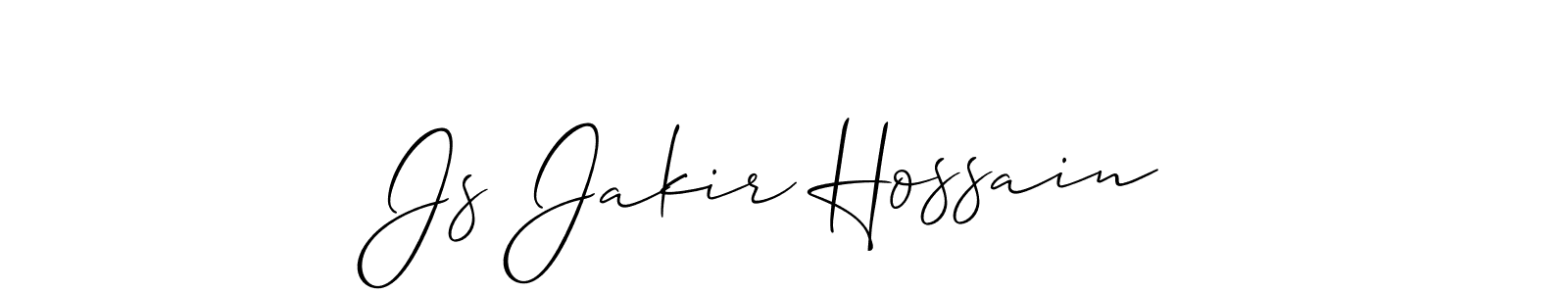 Make a beautiful signature design for name Js Jakir Hossain. Use this online signature maker to create a handwritten signature for free. Js Jakir Hossain signature style 2 images and pictures png