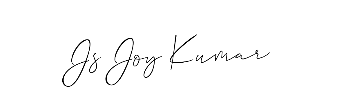 Also You can easily find your signature by using the search form. We will create Js Joy Kumar name handwritten signature images for you free of cost using Allison_Script sign style. Js Joy Kumar signature style 2 images and pictures png