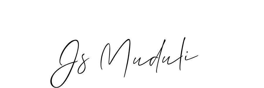 Best and Professional Signature Style for Js Muduli. Allison_Script Best Signature Style Collection. Js Muduli signature style 2 images and pictures png