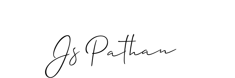 You should practise on your own different ways (Allison_Script) to write your name (Js Pathan) in signature. don't let someone else do it for you. Js Pathan signature style 2 images and pictures png