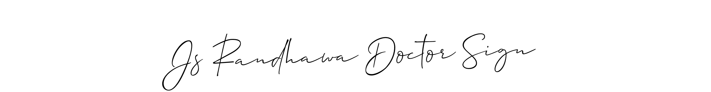 Best and Professional Signature Style for Js Randhawa Doctor Sign. Allison_Script Best Signature Style Collection. Js Randhawa Doctor Sign signature style 2 images and pictures png