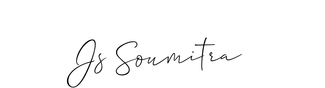 if you are searching for the best signature style for your name Js Soumitra. so please give up your signature search. here we have designed multiple signature styles  using Allison_Script. Js Soumitra signature style 2 images and pictures png