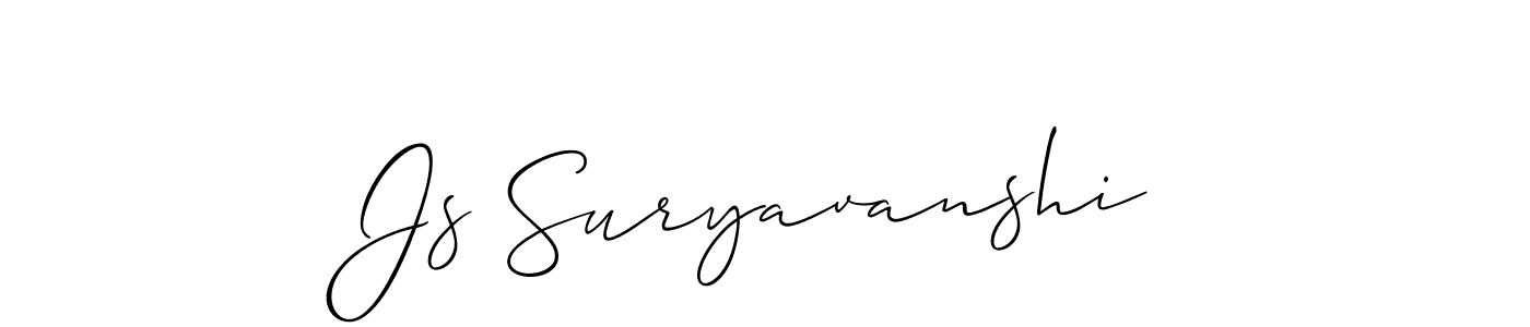 Also You can easily find your signature by using the search form. We will create Js Suryavanshi name handwritten signature images for you free of cost using Allison_Script sign style. Js Suryavanshi signature style 2 images and pictures png