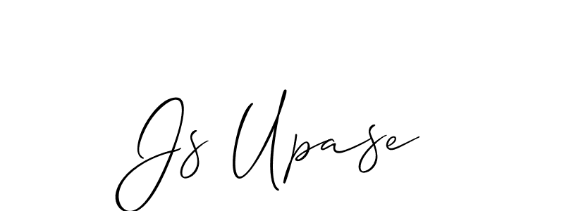 if you are searching for the best signature style for your name Js Upase. so please give up your signature search. here we have designed multiple signature styles  using Allison_Script. Js Upase signature style 2 images and pictures png