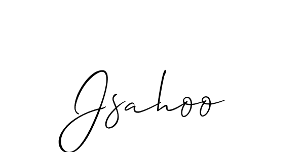 Also You can easily find your signature by using the search form. We will create Jsahoo name handwritten signature images for you free of cost using Allison_Script sign style. Jsahoo signature style 2 images and pictures png