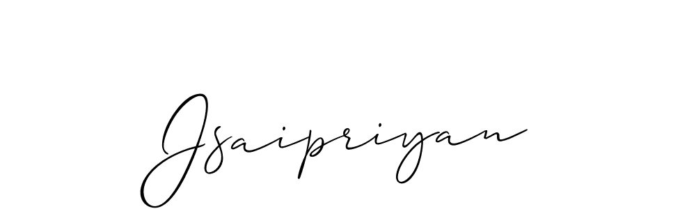Similarly Allison_Script is the best handwritten signature design. Signature creator online .You can use it as an online autograph creator for name Jsaipriyan. Jsaipriyan signature style 2 images and pictures png