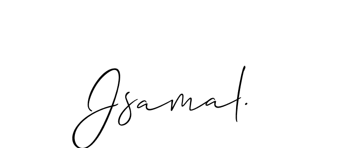 How to make Jsamal. name signature. Use Allison_Script style for creating short signs online. This is the latest handwritten sign. Jsamal. signature style 2 images and pictures png