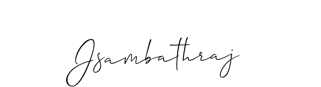 How to Draw Jsambathraj signature style? Allison_Script is a latest design signature styles for name Jsambathraj. Jsambathraj signature style 2 images and pictures png