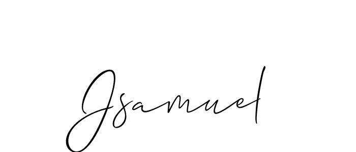 Allison_Script is a professional signature style that is perfect for those who want to add a touch of class to their signature. It is also a great choice for those who want to make their signature more unique. Get Jsamuel name to fancy signature for free. Jsamuel signature style 2 images and pictures png