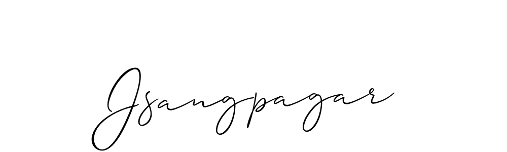 How to make Jsangpagar signature? Allison_Script is a professional autograph style. Create handwritten signature for Jsangpagar name. Jsangpagar signature style 2 images and pictures png