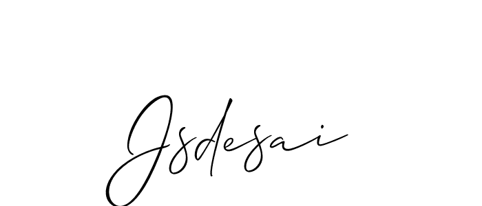 It looks lik you need a new signature style for name Jsdesai. Design unique handwritten (Allison_Script) signature with our free signature maker in just a few clicks. Jsdesai signature style 2 images and pictures png