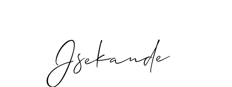 Best and Professional Signature Style for Jsekande. Allison_Script Best Signature Style Collection. Jsekande signature style 2 images and pictures png