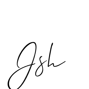 Also we have Jsh name is the best signature style. Create professional handwritten signature collection using Allison_Script autograph style. Jsh signature style 2 images and pictures png