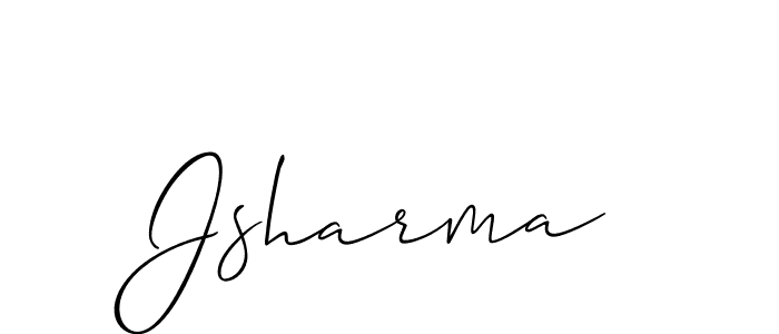 if you are searching for the best signature style for your name Jsharma. so please give up your signature search. here we have designed multiple signature styles  using Allison_Script. Jsharma signature style 2 images and pictures png