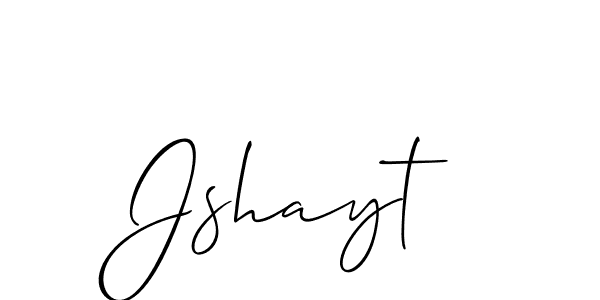 The best way (Allison_Script) to make a short signature is to pick only two or three words in your name. The name Jshayt include a total of six letters. For converting this name. Jshayt signature style 2 images and pictures png