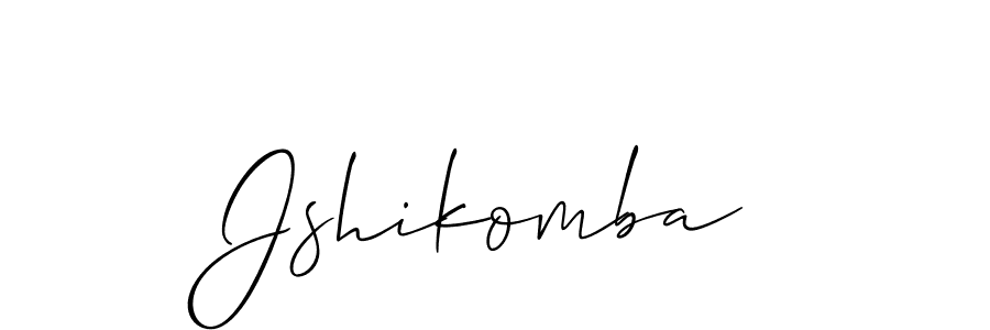 Make a beautiful signature design for name Jshikomba. With this signature (Allison_Script) style, you can create a handwritten signature for free. Jshikomba signature style 2 images and pictures png