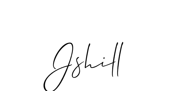 How to make Jshill signature? Allison_Script is a professional autograph style. Create handwritten signature for Jshill name. Jshill signature style 2 images and pictures png