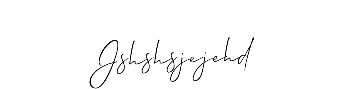 How to make Jshshsjejehd name signature. Use Allison_Script style for creating short signs online. This is the latest handwritten sign. Jshshsjejehd signature style 2 images and pictures png