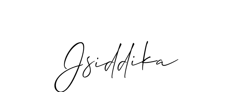 Design your own signature with our free online signature maker. With this signature software, you can create a handwritten (Allison_Script) signature for name Jsiddika. Jsiddika signature style 2 images and pictures png