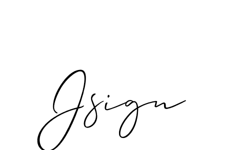 Once you've used our free online signature maker to create your best signature Allison_Script style, it's time to enjoy all of the benefits that Jsign name signing documents. Jsign signature style 2 images and pictures png