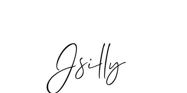 The best way (Allison_Script) to make a short signature is to pick only two or three words in your name. The name Jsilly include a total of six letters. For converting this name. Jsilly signature style 2 images and pictures png